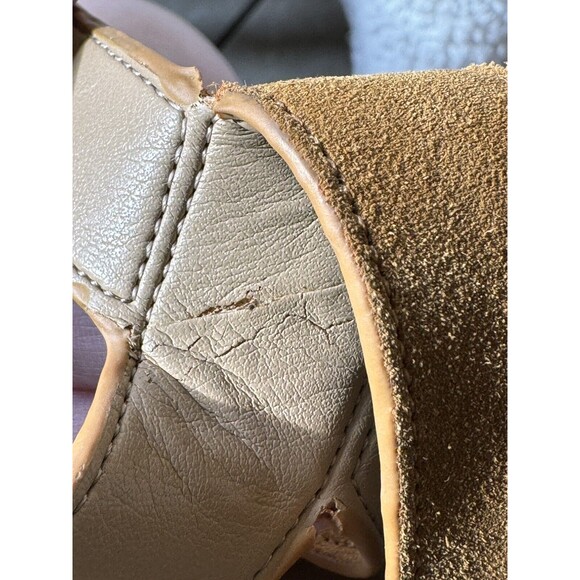 Marc Fisher Suede Sandals Womens 8 US Strappy Block Heel Brown Open Toe Booties - Picture 13 of 13